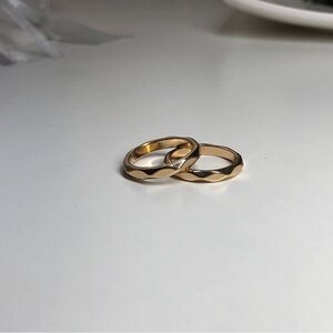 Gold plated rings